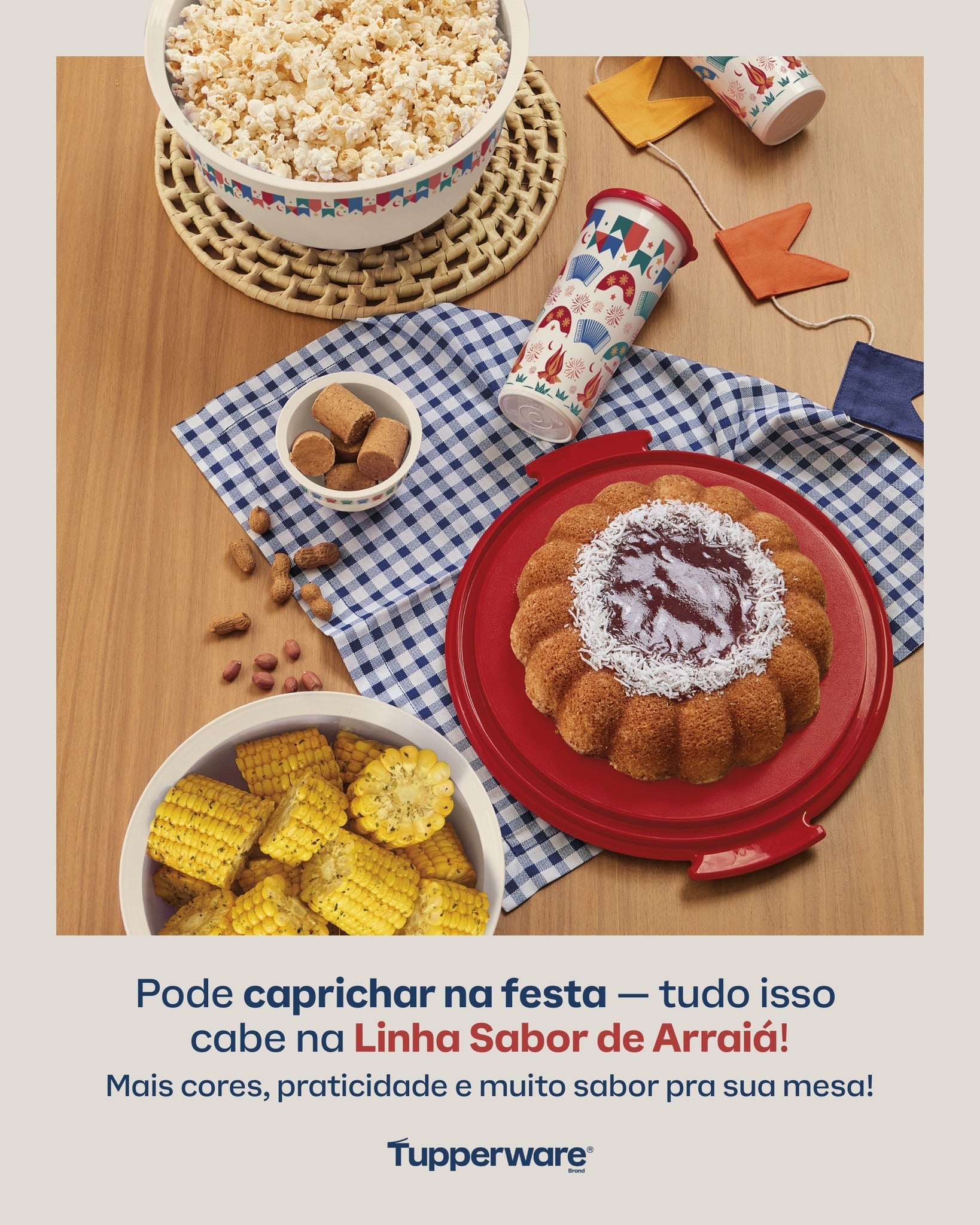 Tigela Bowl Murano Tupperware Festa Junina Sabor De Arraiá 200Ml