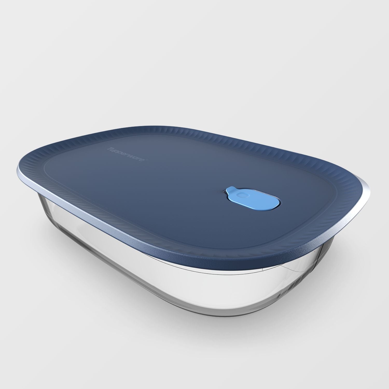 Travessa de Vidro com TampaTupperware Vitrea Retangular 3L