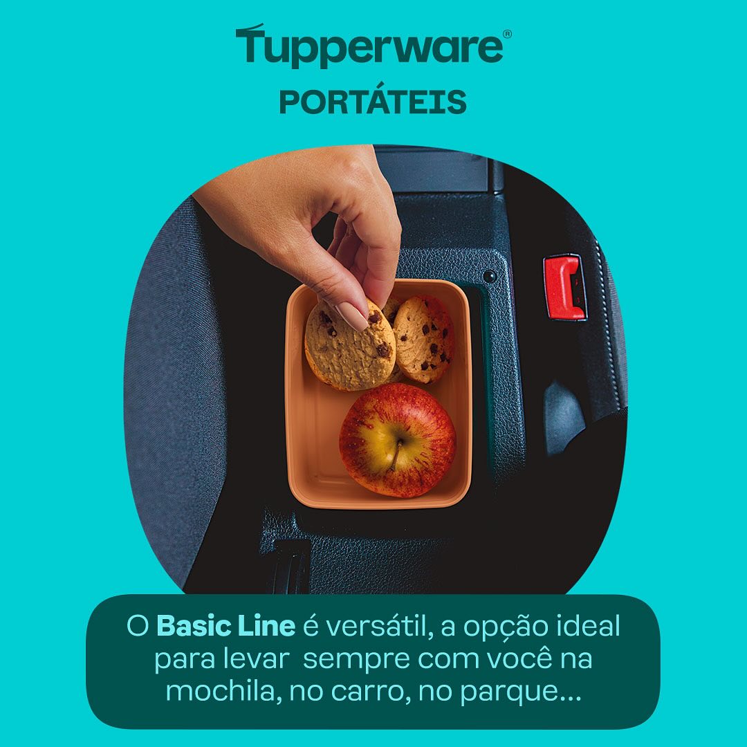 Pote Hermético Basic Line Tupperware 500ml Laranja