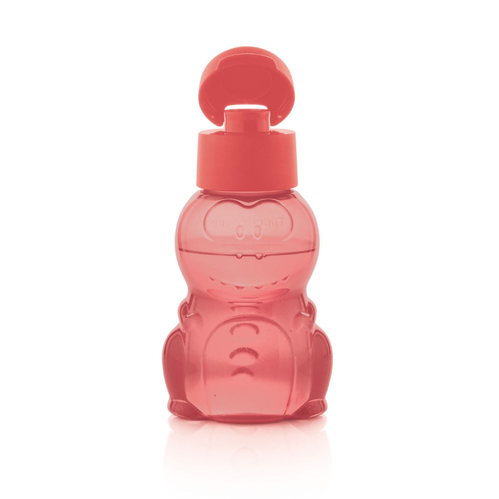 Garrafa de Água Infantil Tupperware Eco Kids Formato Dino Vermelho 350ml