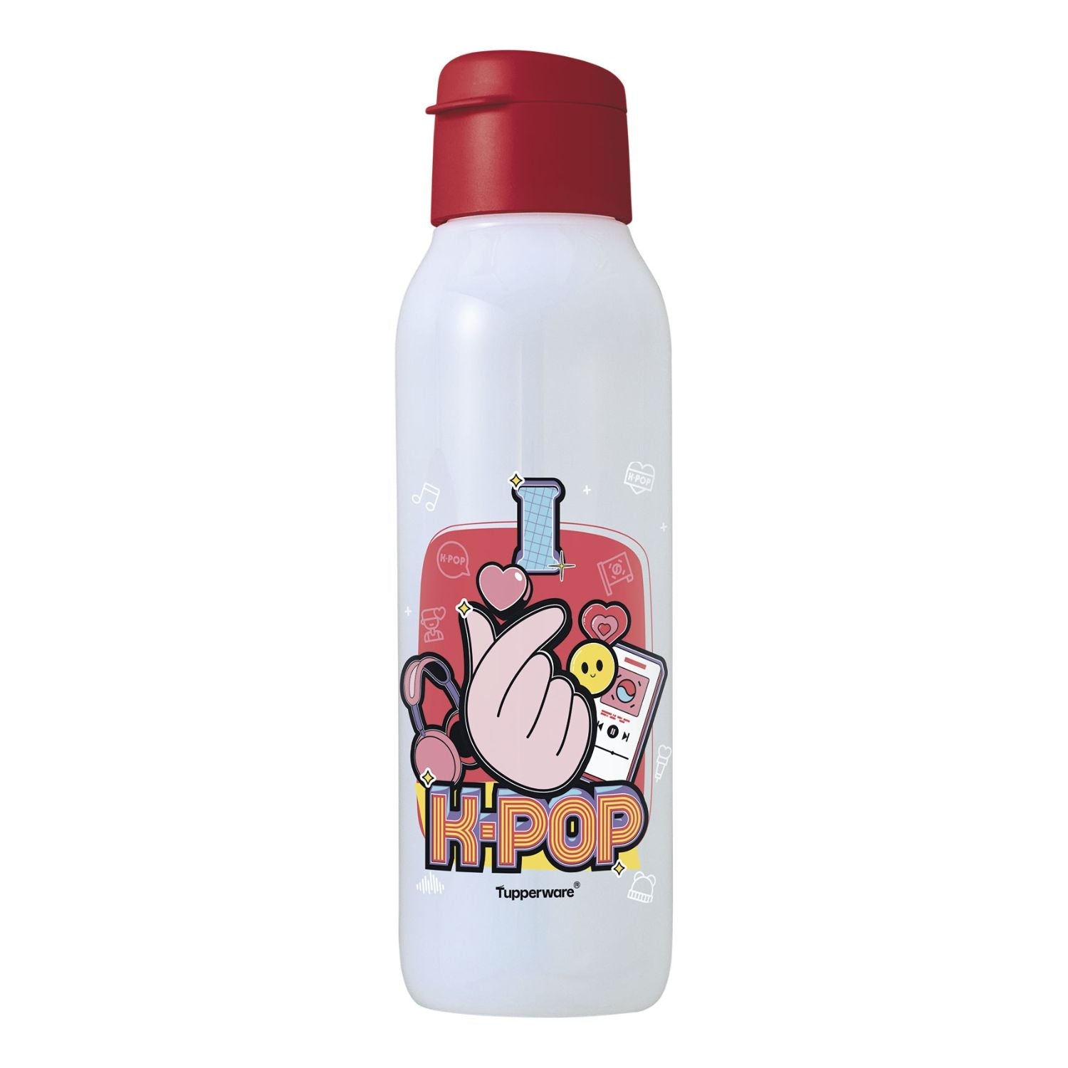 Garrafa de Água Infantil Tupperware Eco Tupper K-Pop Love 750ml