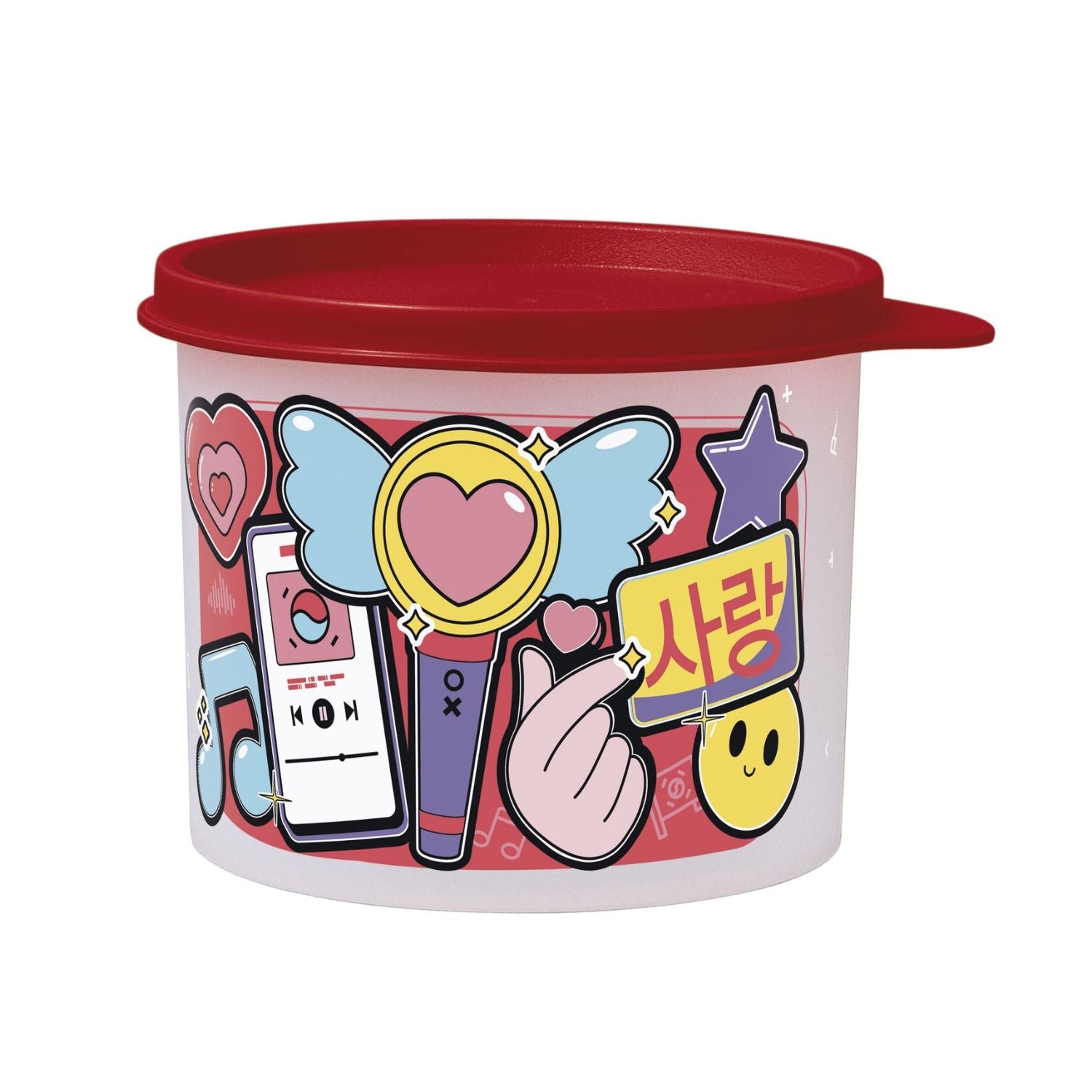 Pote Hermético Infantil Tupperware Redondinha K-Pop Love 500ml