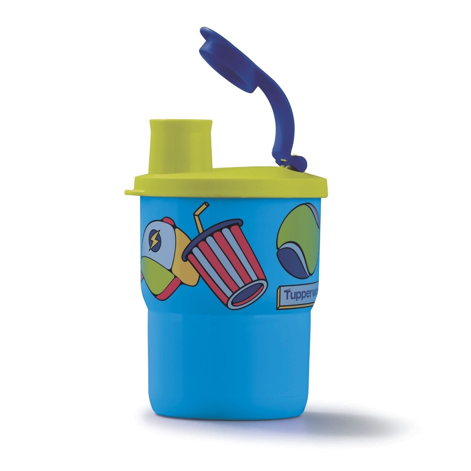 Copo Infantil com Bico Tupperware Hora Do Jogo Azul 225ml
