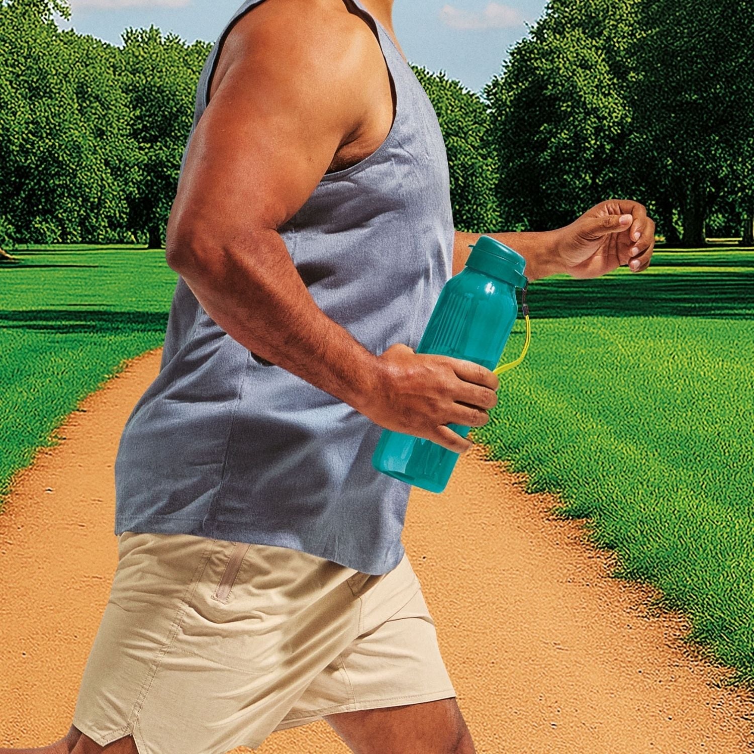 Garrafa de Água Tupperware Aquavibe Com Canudo Flexível 1,2L Mistério