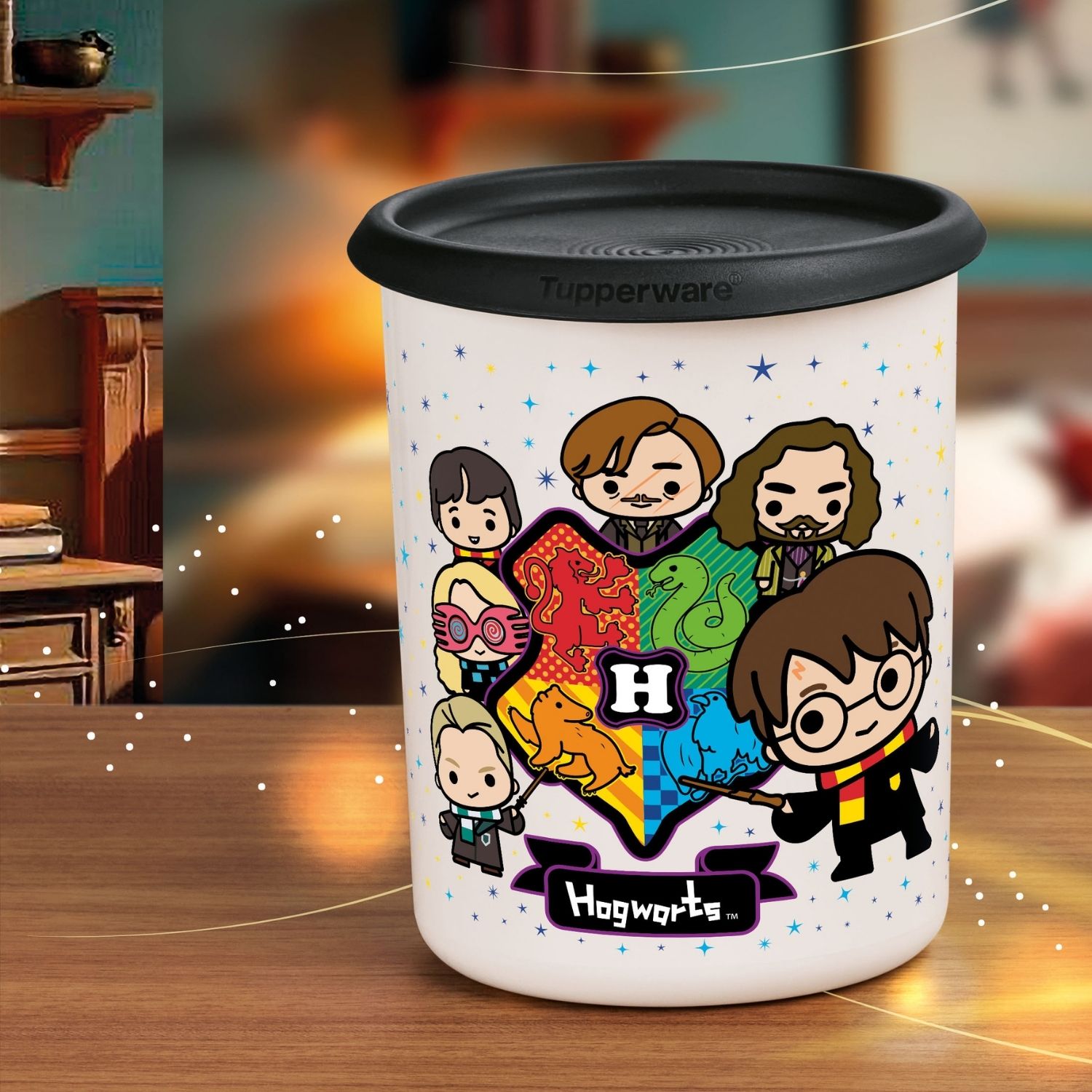 Pote Tupperware Instantânea Mágica Harry Potter 1,3L Colorido