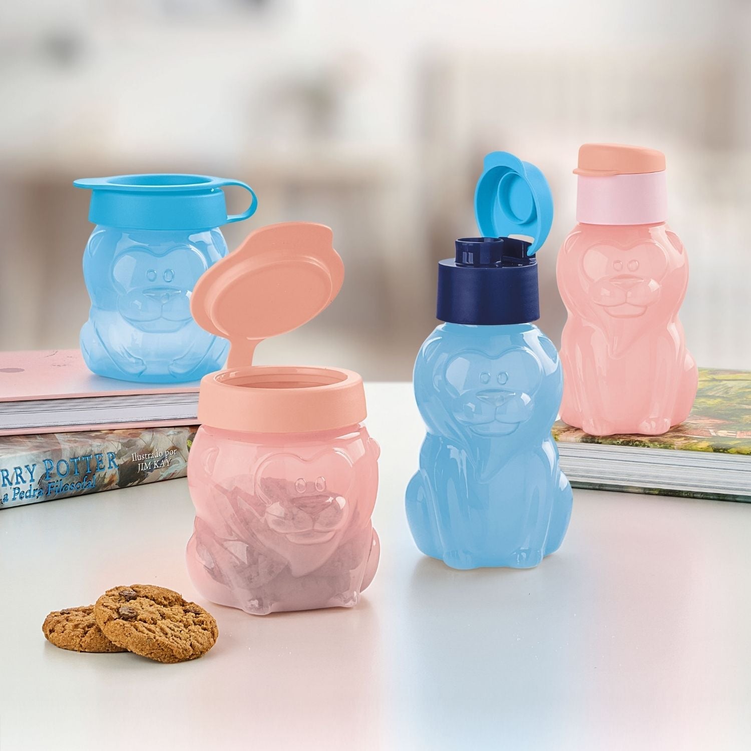 Pote Infantil Tupper Leãozinho Tupperware 300ml Céu